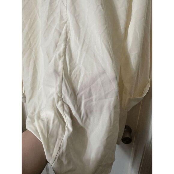 Catherines Tunic Top Women's Plus Size 3X Solid White‎ Blouse - Picture 2 of 5